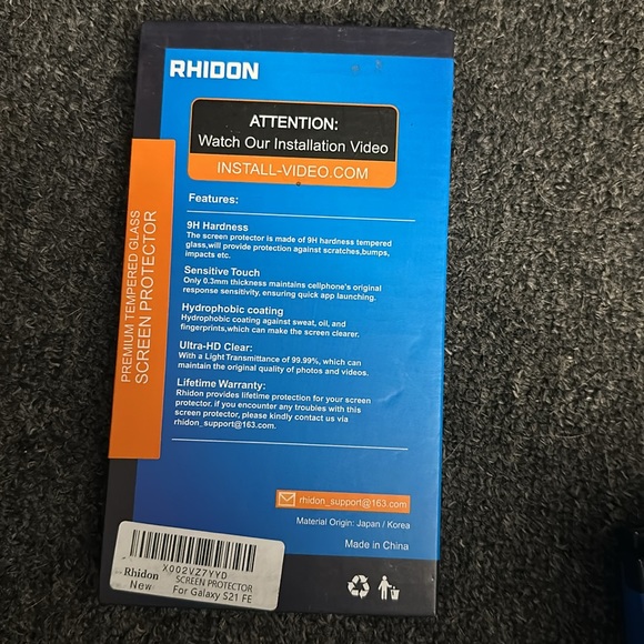 Rhidon Premuim Screen Protector for Galaxy S21 FE; Case Friendly - Picture 2 of 3